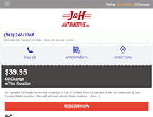 Tablet Screenshot of jhautomotiveinc.com